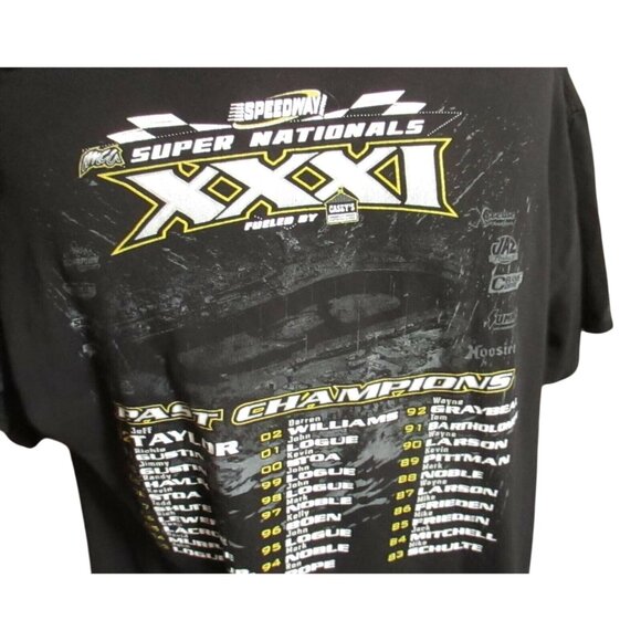 XXL IMCA Speedway Super Nationals T-Shirt Black Graphic Racing Tee Unisex 2013 - Picture 4 of 5